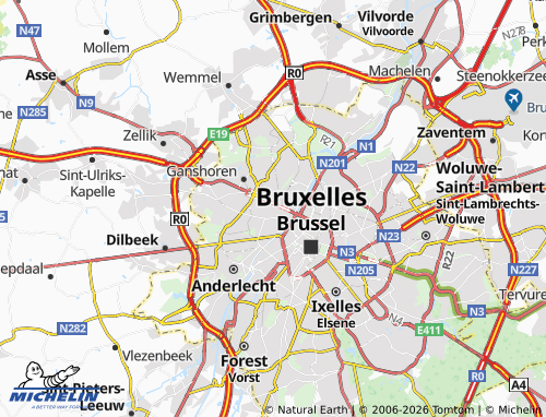 Mapa MICHELIN Koekelberg - ViaMichelin