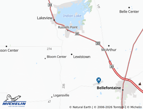 Kaart MICHELIN Lewistown - ViaMichelin