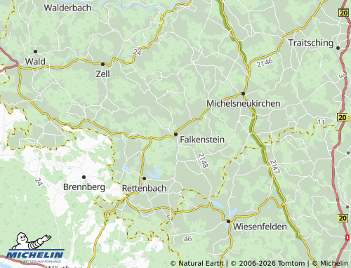 Carte MICHELIN Falkenstein - ViaMichelin