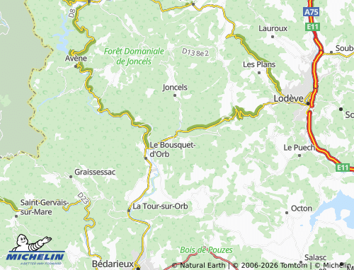 Mapa MICHELIN Lunas - ViaMichelin