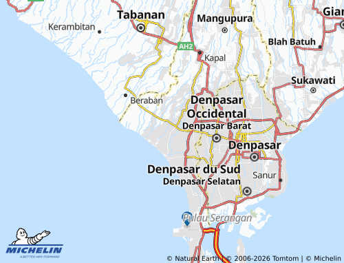 MICHELIN Tibubeneng map - ViaMichelin