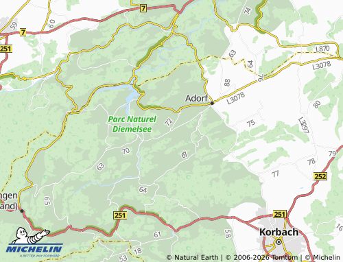 MICHELIN Sudeck map - ViaMichelin