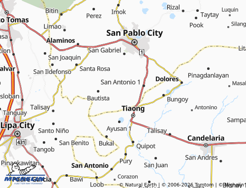 MICHELIN Santisimo Rosario map - ViaMichelin