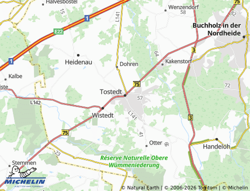 MICHELIN Tostedt map - ViaMichelin