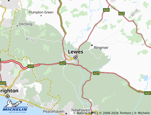 MICHELIN Lewes map - ViaMichelin