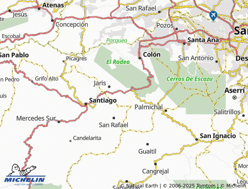MICHELIN Guayabo map - ViaMichelin