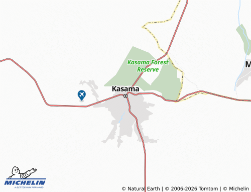 MICHELIN-Landkarte Kasama - ViaMichelin