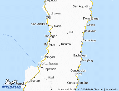 Mappa MICHELIN Tuburan - ViaMichelin