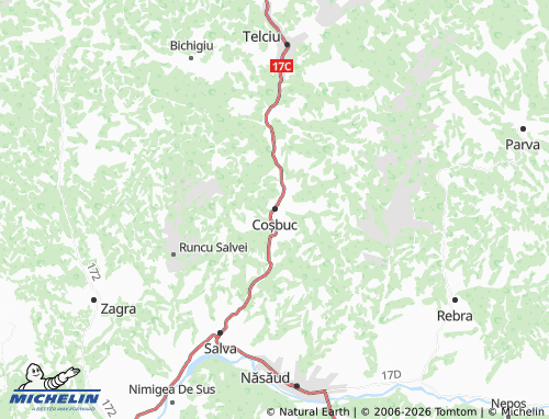 MICHELIN Coșbuc map - ViaMichelin