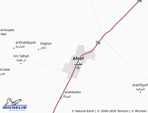 Carte MICHELIN al-Yamamah - ViaMichelin
