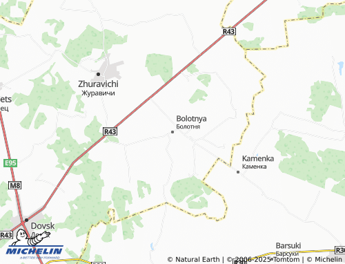 MICHELIN Bolotnya map - ViaMichelin