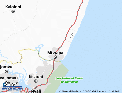 Kaart MICHELIN Majengo - ViaMichelin