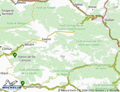 Carte MICHELIN Caillens - ViaMichelin