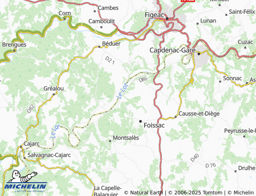 MICHELIN-Landkarte Vernet-le-Bas - ViaMichelin