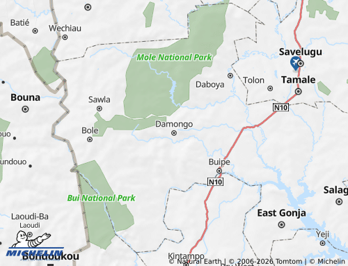 Mapa MICHELIN West Gonja - ViaMichelin