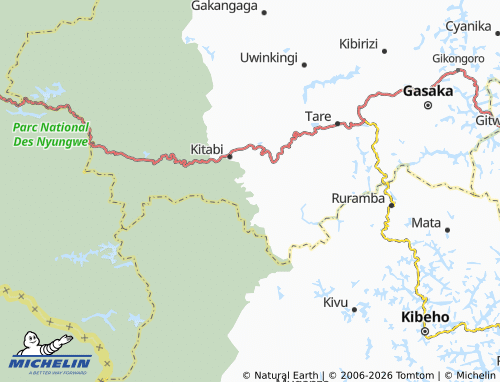 Mapa MICHELIN Cyumushyika - ViaMichelin