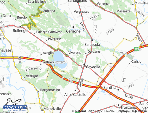 Mapa MICHELIN Roppolo - ViaMichelin