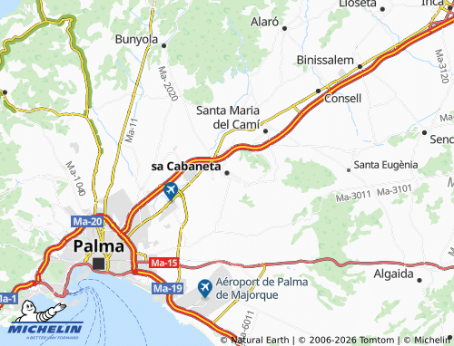 MICHELIN sa Cabaneta map - ViaMichelin