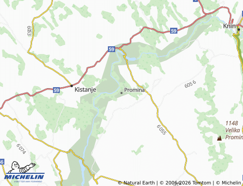 Mappa MICHELIN Promina - ViaMichelin