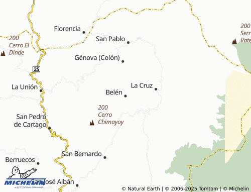 MICHELIN Belén map - ViaMichelin