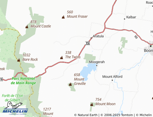 Carte MICHELIN Mount Edwards - ViaMichelin