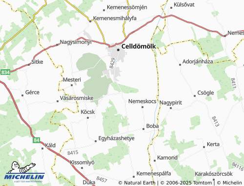 Mappa MICHELIN Izsákfa - ViaMichelin