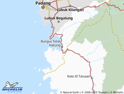 MICHELIN Bungus Teluk Kabung map - ViaMichelin
