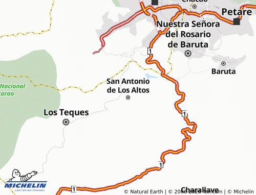 Mappa MICHELIN San Antonio de Los Altos - ViaMichelin