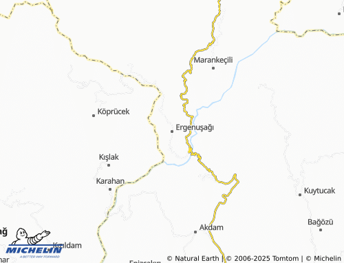 MICHELIN Ergenuşağı map - ViaMichelin