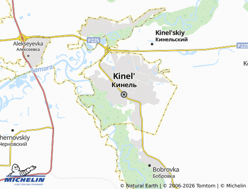 MICHELIN-Landkarte Kinel' - ViaMichelin