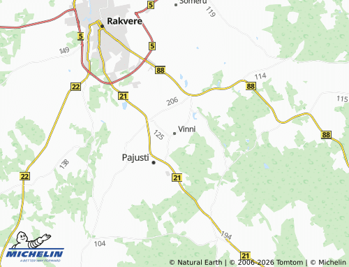 Carte MICHELIN Vinni - ViaMichelin