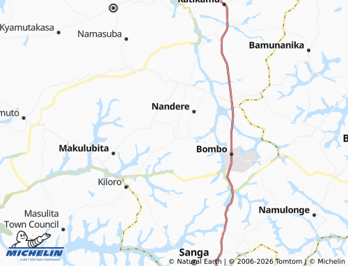 Kaart MICHELIN Ndeje - ViaMichelin