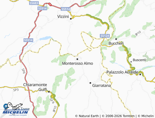 Carte MICHELIN Monterosso Almo - ViaMichelin