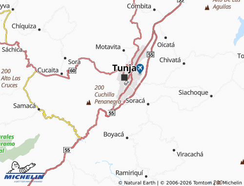 MICHELIN Surinama map - ViaMichelin
