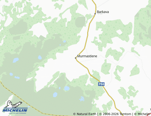 Mapa MICHELIN Murmastienes pagasts - ViaMichelin