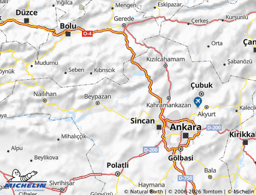 MICHELIN Güdül map - ViaMichelin