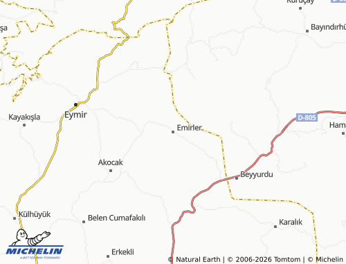 Mappa MICHELIN Emirler - ViaMichelin