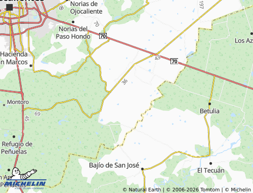 MICHELIN Los Durón map - ViaMichelin