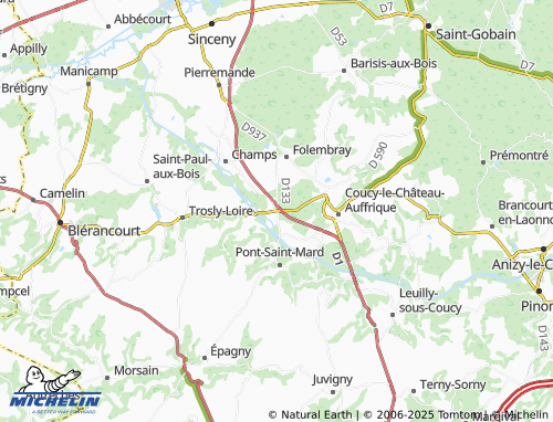 MICHELIN Les Michettes map - ViaMichelin