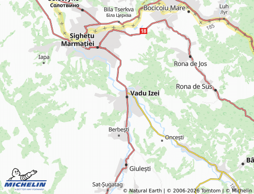 MICHELIN Vadu Izei map - ViaMichelin