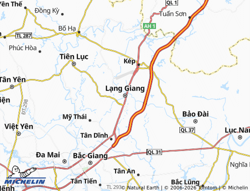 Mapa MICHELIN Yên Mỹ - ViaMichelin