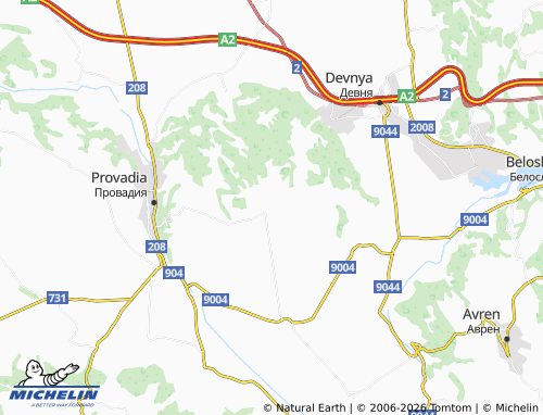 Mapa MICHELIN Manastir - ViaMichelin