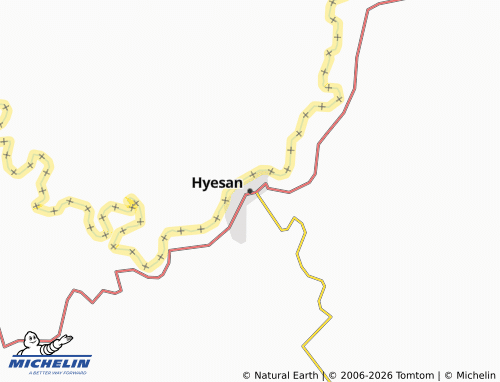 Mappa MICHELIN Hyesan - ViaMichelin