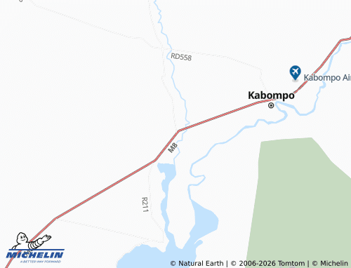 MICHELIN Samunyunga map - ViaMichelin