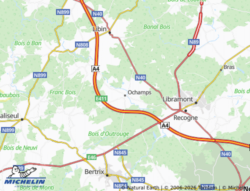 Carte MICHELIN Ochamps - ViaMichelin