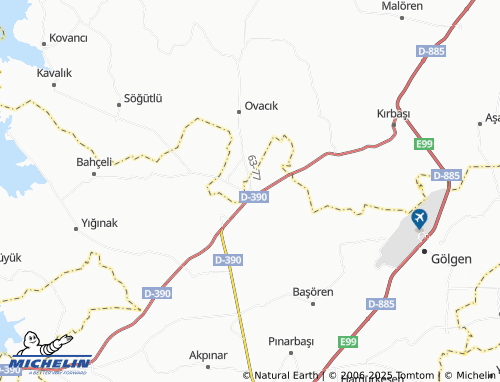 MICHELIN Apaydın map - ViaMichelin