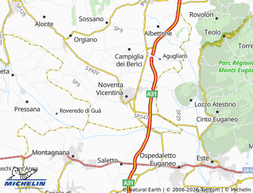 Mappa MICHELIN Noventa Vicentina - ViaMichelin