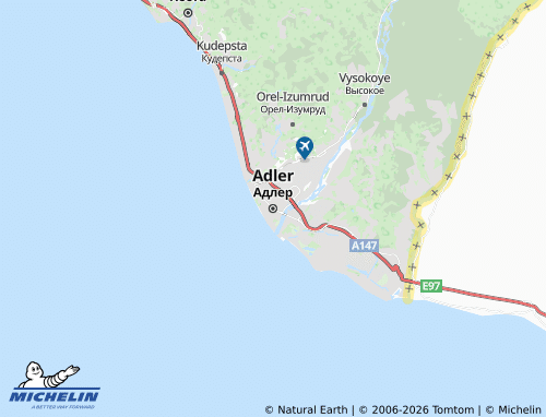 MICHELIN-Landkarte Adler - ViaMichelin