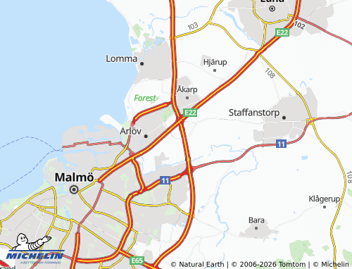 Carte MICHELIN Burlövs Egnahem - ViaMichelin