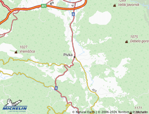 Mappa MICHELIN Pivka - ViaMichelin